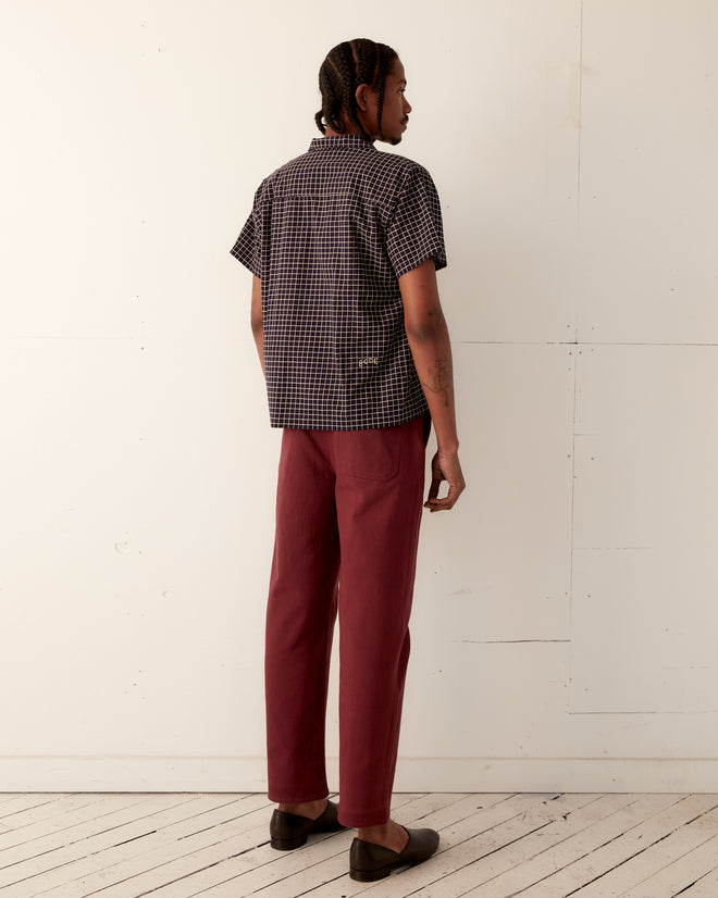 Midnight Grid Short Sleeve Shirt SHIRT BODE New York