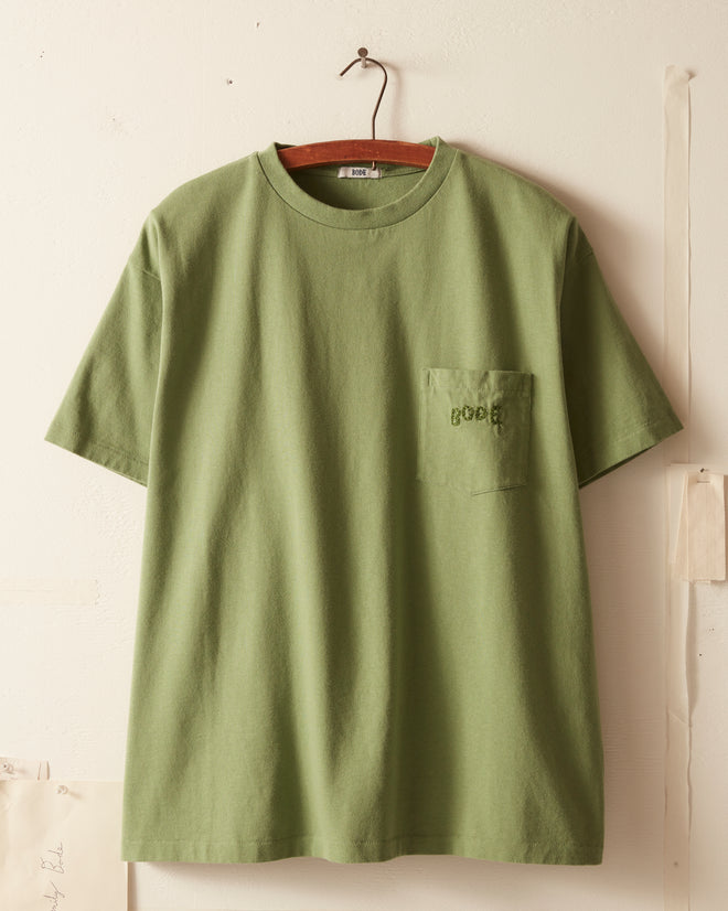 Bode Pocket Tee - Ivy CUT AND SEW BODE New York