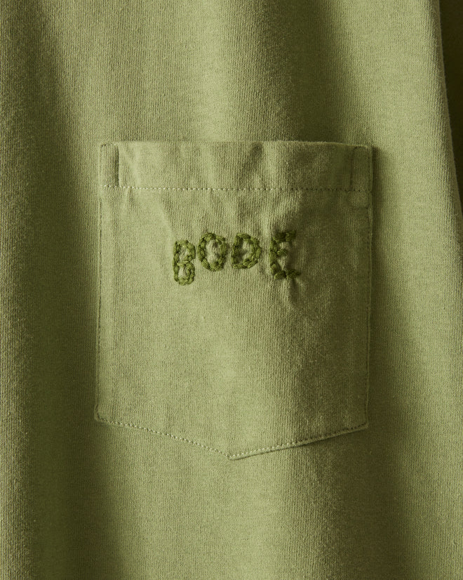 Bode Pocket Tee - Ivy CUT AND SEW BODE New York