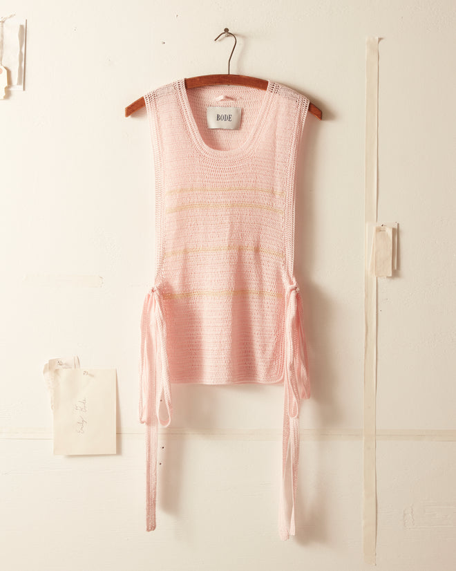 Delicate Stripe Crochet Dickie KNITWEAR BODE New York