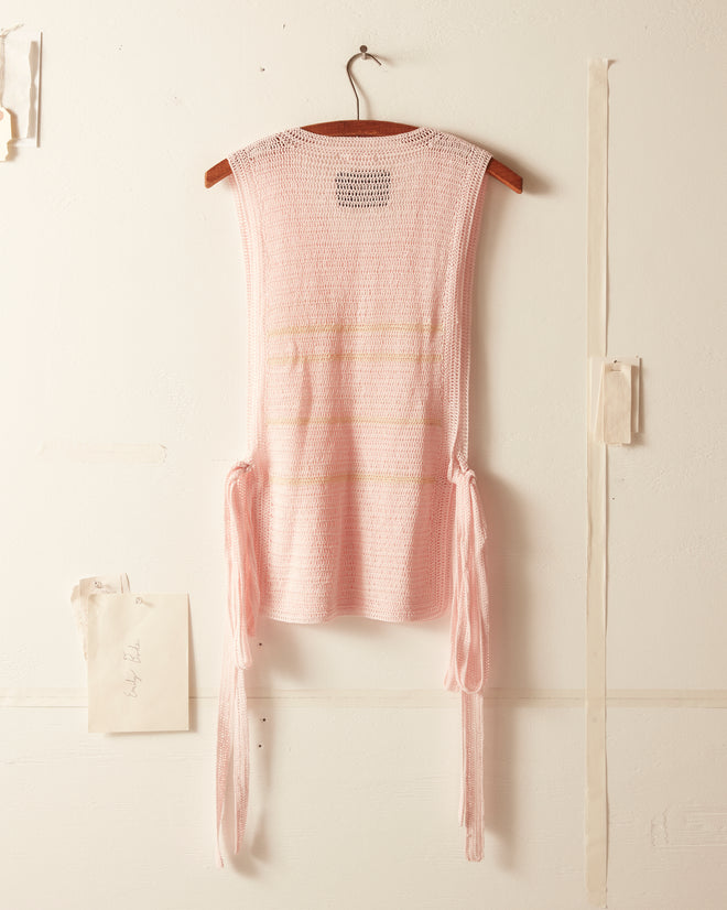 Delicate Stripe Crochet Dickie KNITWEAR BODE New York