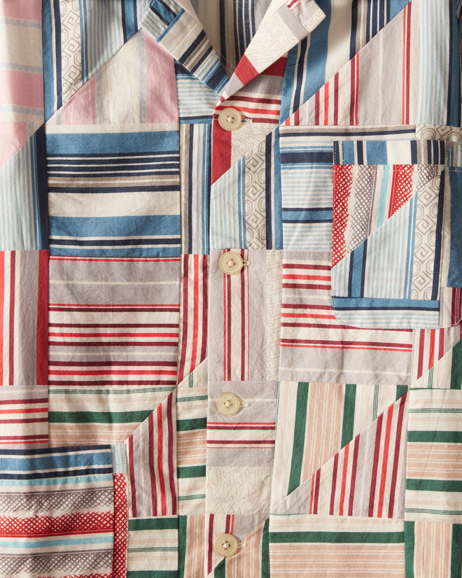 Patchwork Oxford Long Sleeve Shirt SHIRT BODE New York