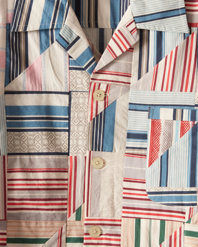 Patchwork Oxford Short Sleeve Shirt SHIRT BODE New York