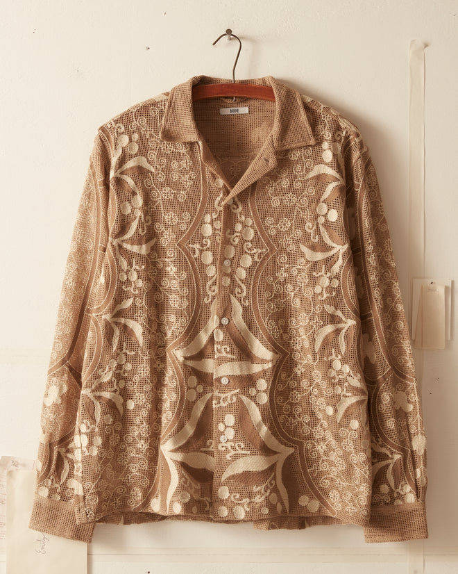 Filet Filigree Long Sleeve Shirt SHIRT BODE New York