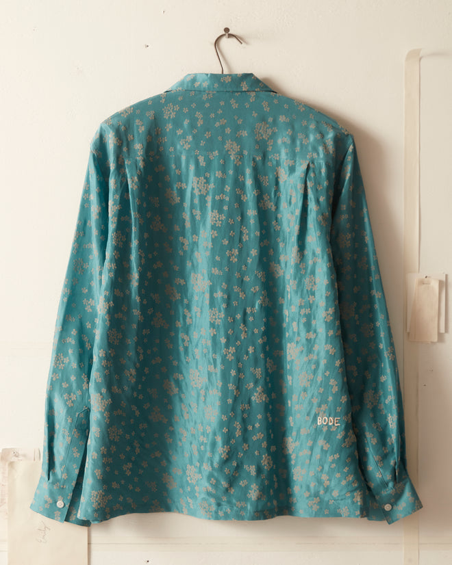 Floral Flocked Long Sleeve Shirt SHIRT BODE New York