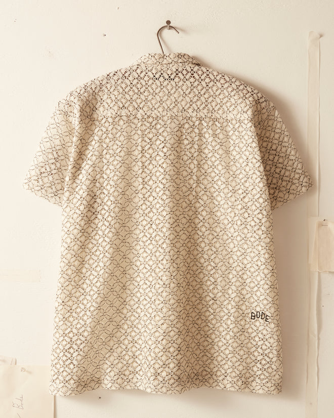 Petal Lace Short Sleeve Shirt SHIRT BODE New York