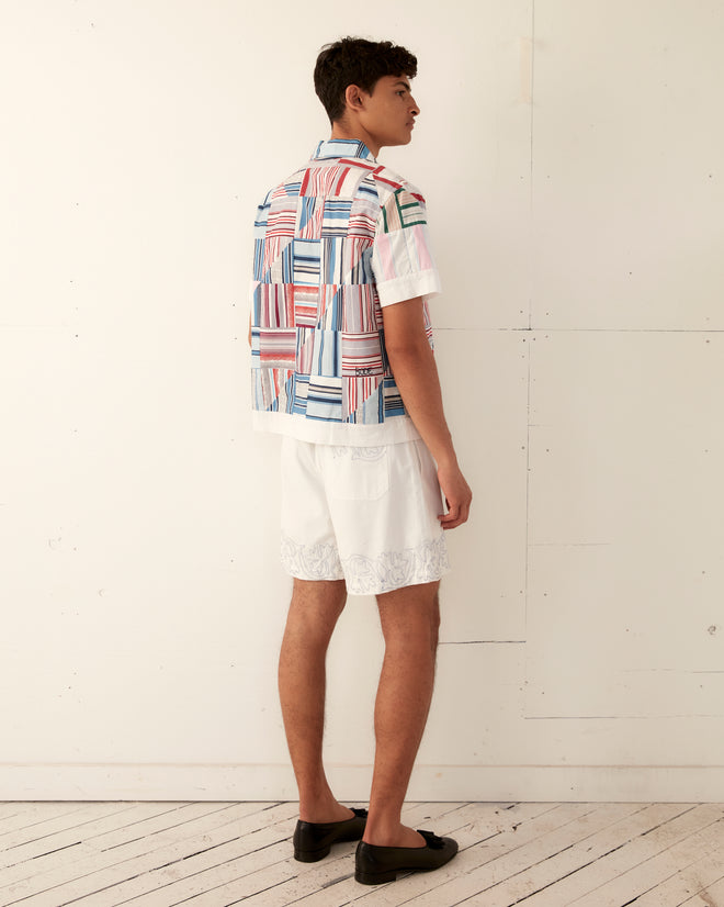 Patchwork Oxford Short Sleeve Shirt SHIRT BODE New York