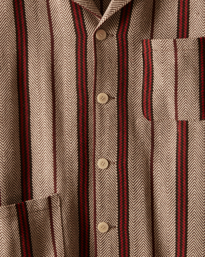 Red Herring Stripe Overshirt OOAK SHIRT BODE New York