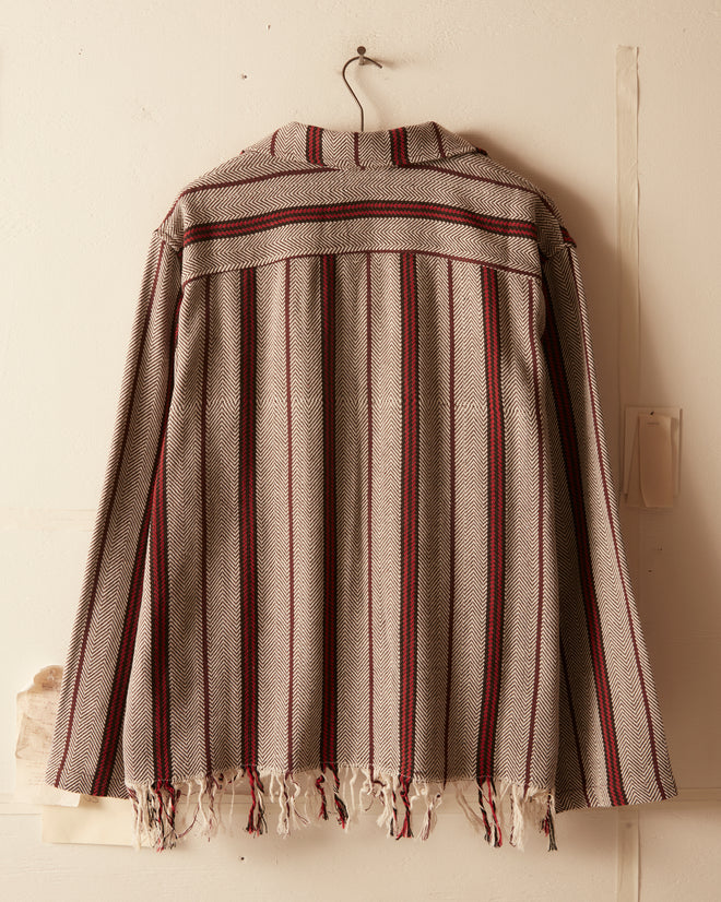 Red Herring Stripe Overshirt OOAK SHIRT BODE New York