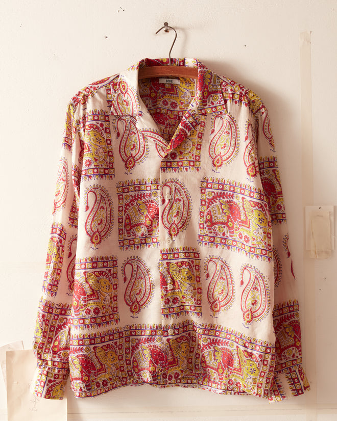Royal Elephant Shirt - M/L OOAK SHIRT BODE New York