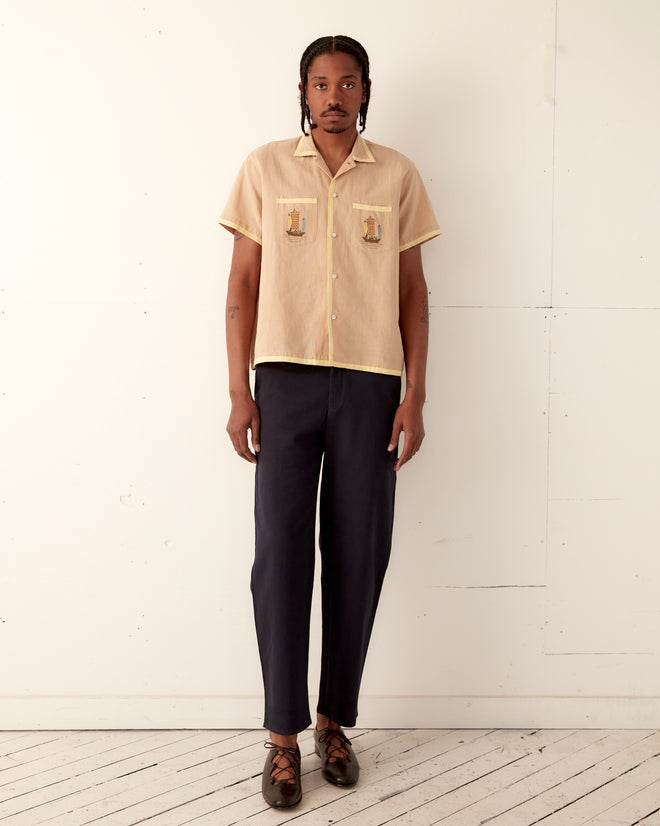 Ship Appliqué Short Sleeve Shirt SHIRT BODE New York