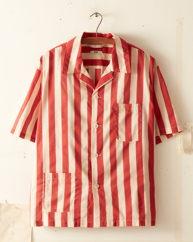 Valance Stripe Short Sleeve Shirt SHIRT BODE New York