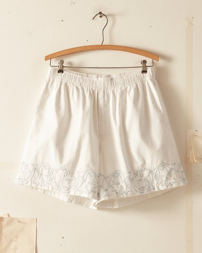 Zig-Zag Couching Shorts SHORTS BODE New York