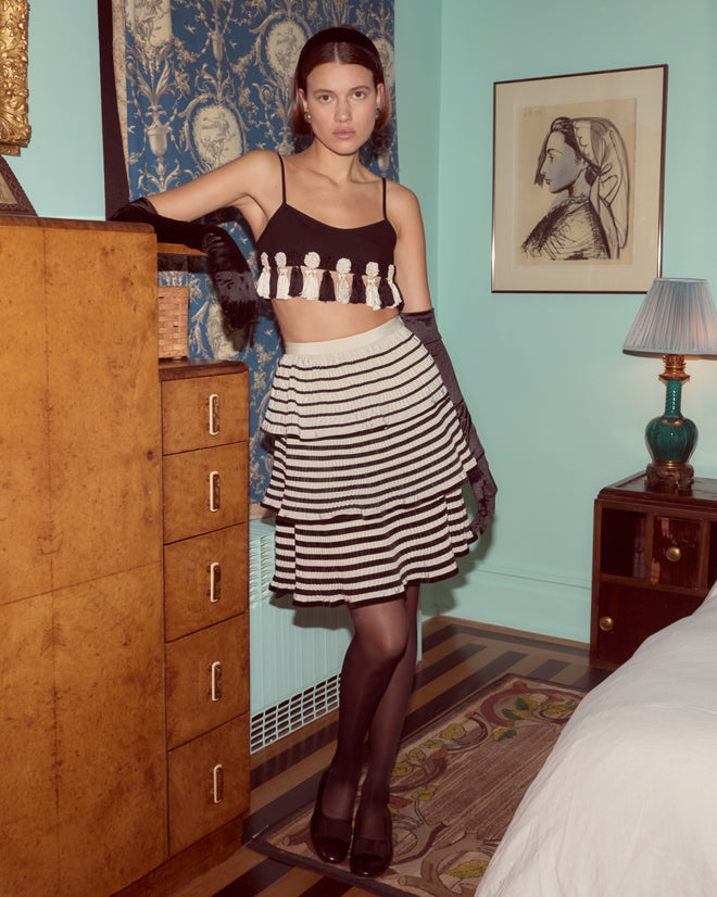 Velvet Bannister Skirt