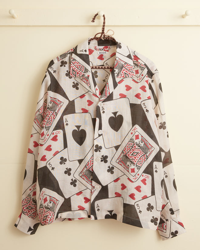 Ace of Spades Long Sleeve Shirt MENS SHIRTS BODE New York