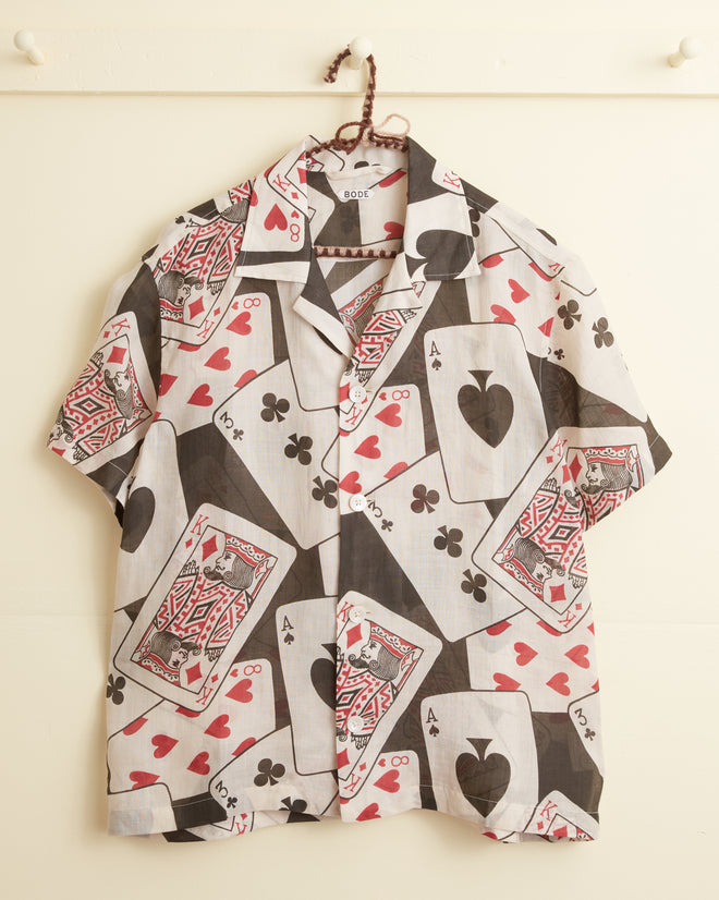 Ace of Spades Short Sleeve Shirt MENS SHIRTS BODE New York