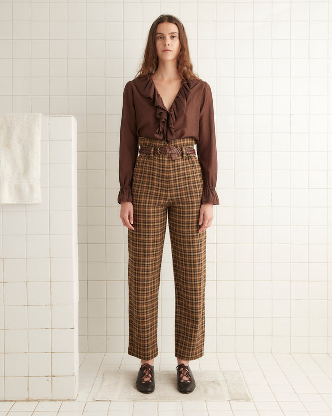 Ardara Check Shakey Trousers TROUSERS BODE New York