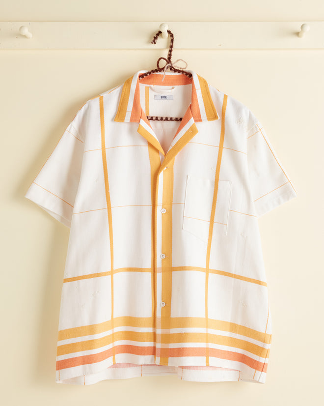 Amber Plaid Short Sleeve Shirt - L/XL