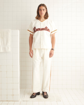 Baseball Shirt - White MENS SHIRTS BODE New York