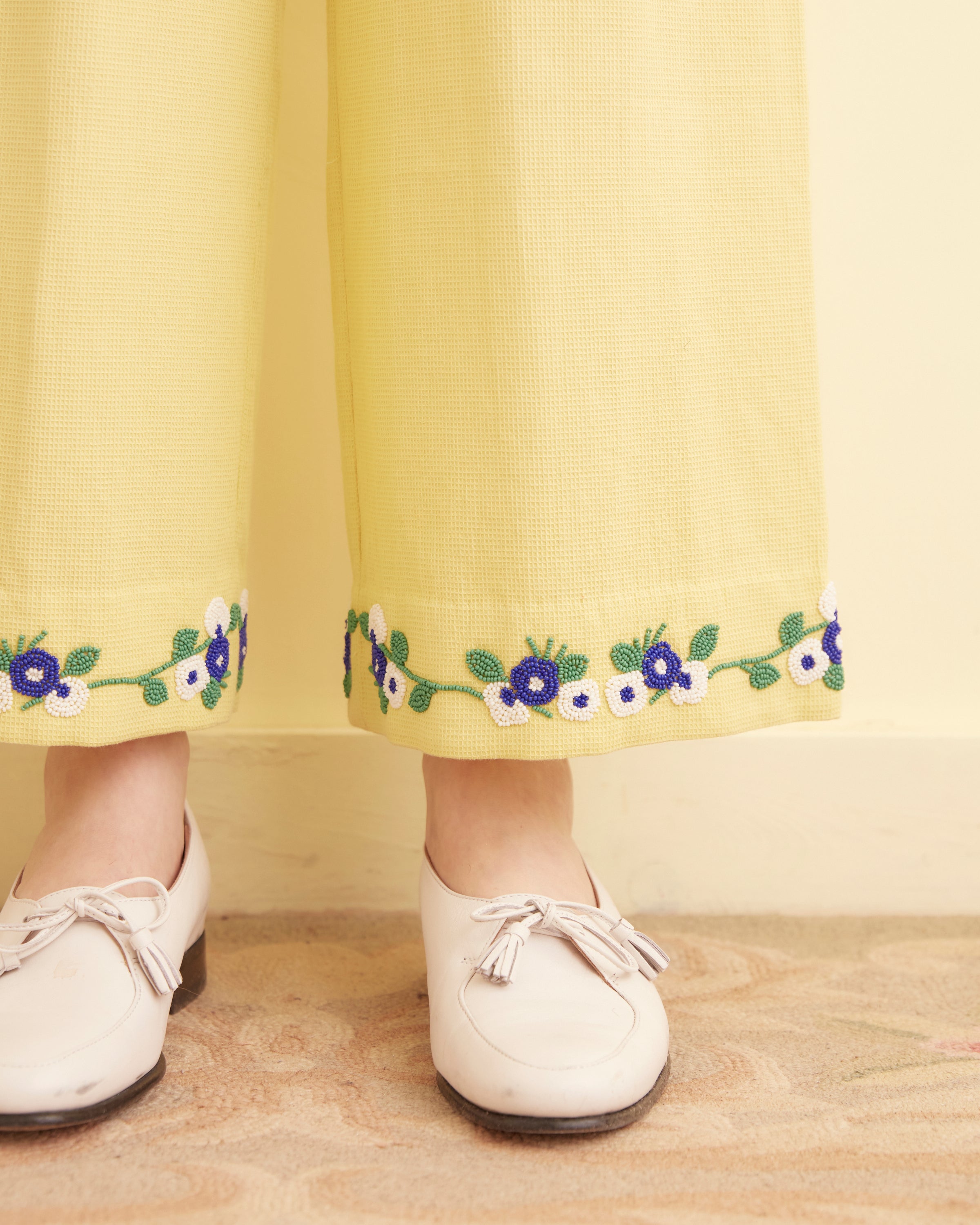BODE 柄パンツ Beaded Chicory Pants – BODE
