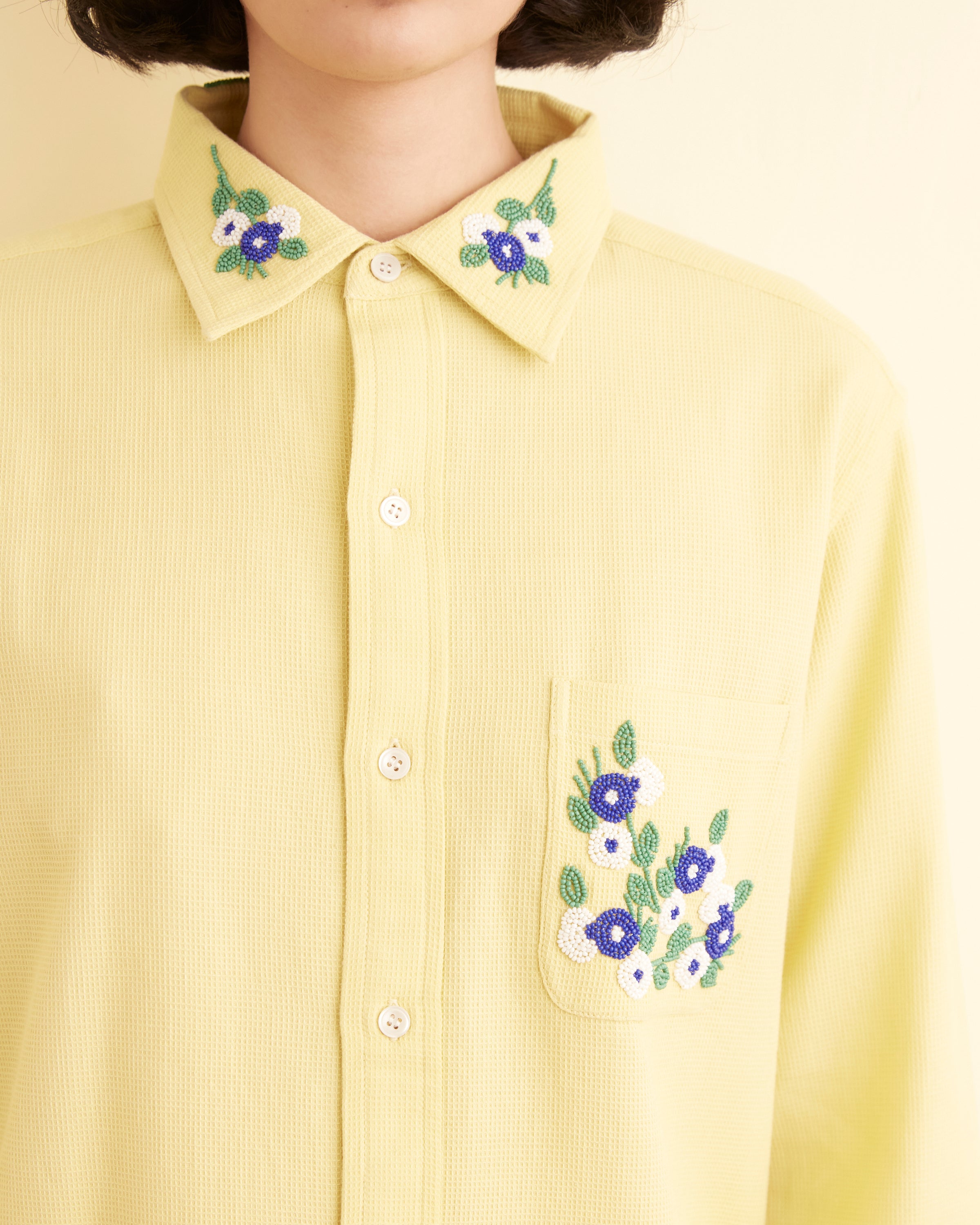 Beaded Chicory Long Sleeve Shirt – BODE