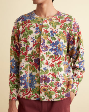 Beaded Floral Cardigan KNITWEAR BODE New York