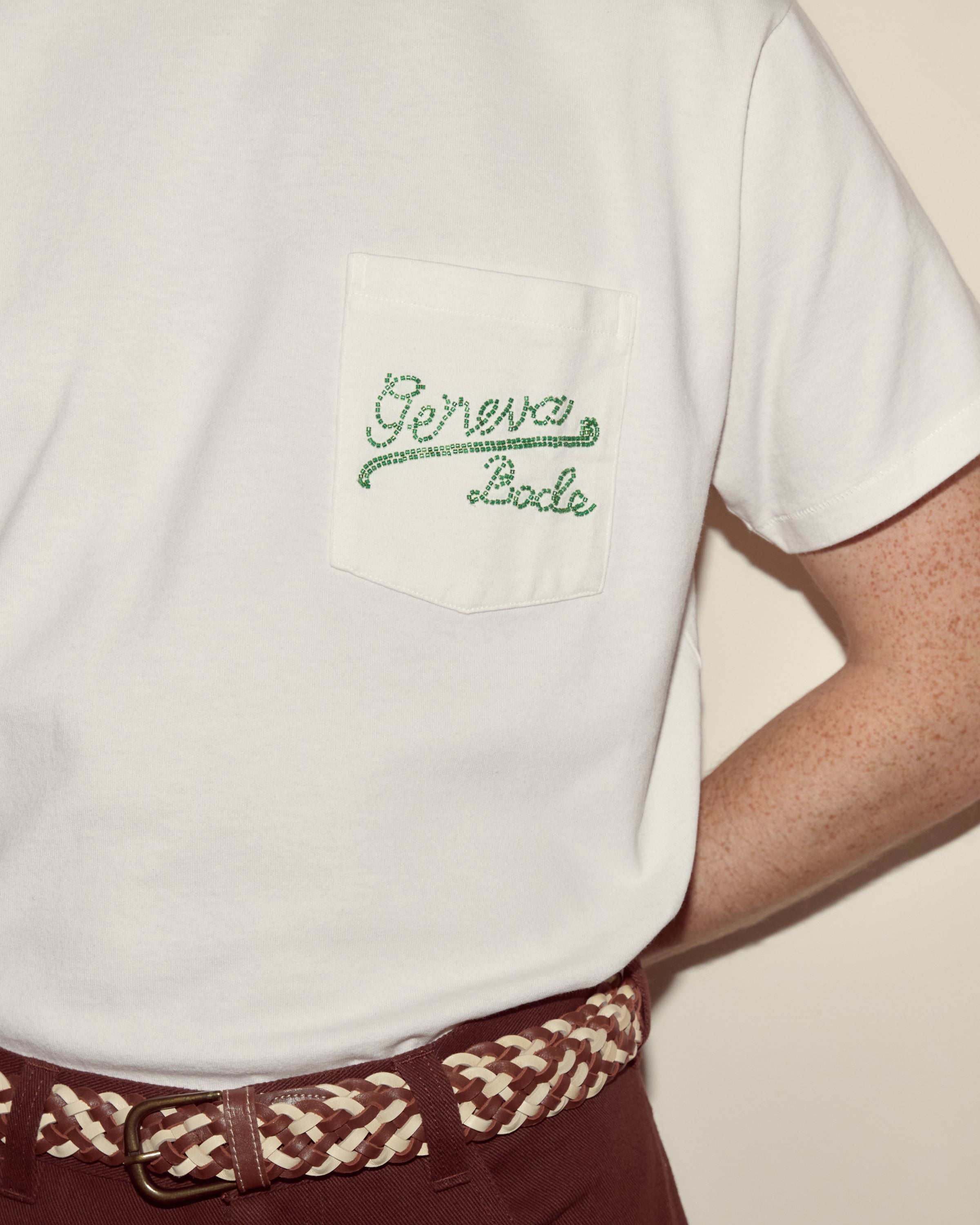 Beaded Geneva Pocket Tee – BODE