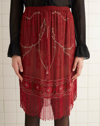 Beaded Ilex Skirt SKIRTS BODE New York