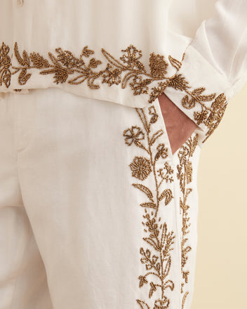 Beaded Wheat Flower Trousers TROUSERS BODE New York