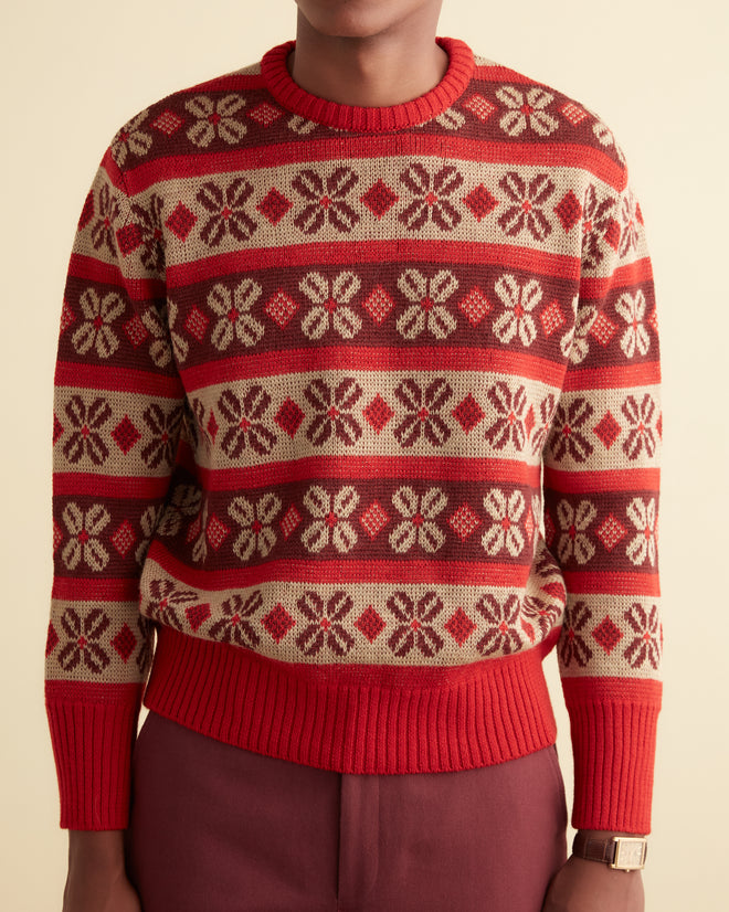 Begonia Stripe Sweater KNITWEAR BODE New York