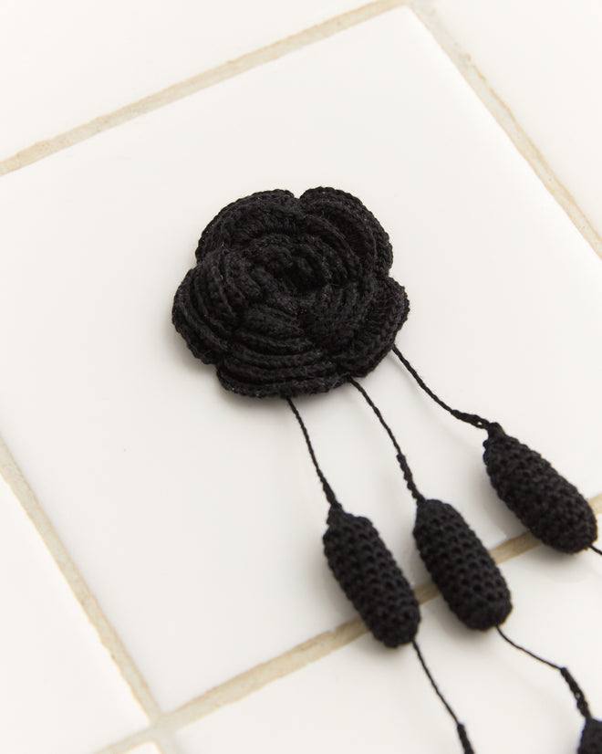 Blossom Brooch - Black KNIT ACCESSORIES BODE New York