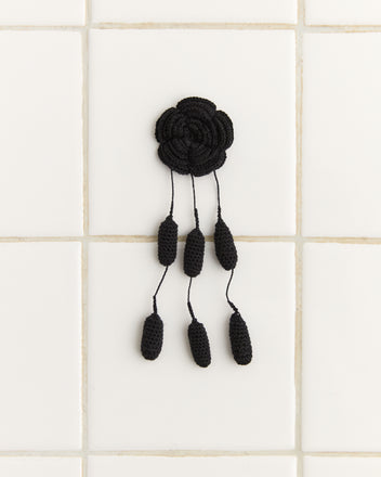 Blossom Brooch - Black KNIT ACCESSORIES BODE New York