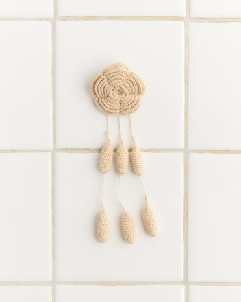 Blossom Brooch - Cream KNIT ACCESSORIES BODE New York