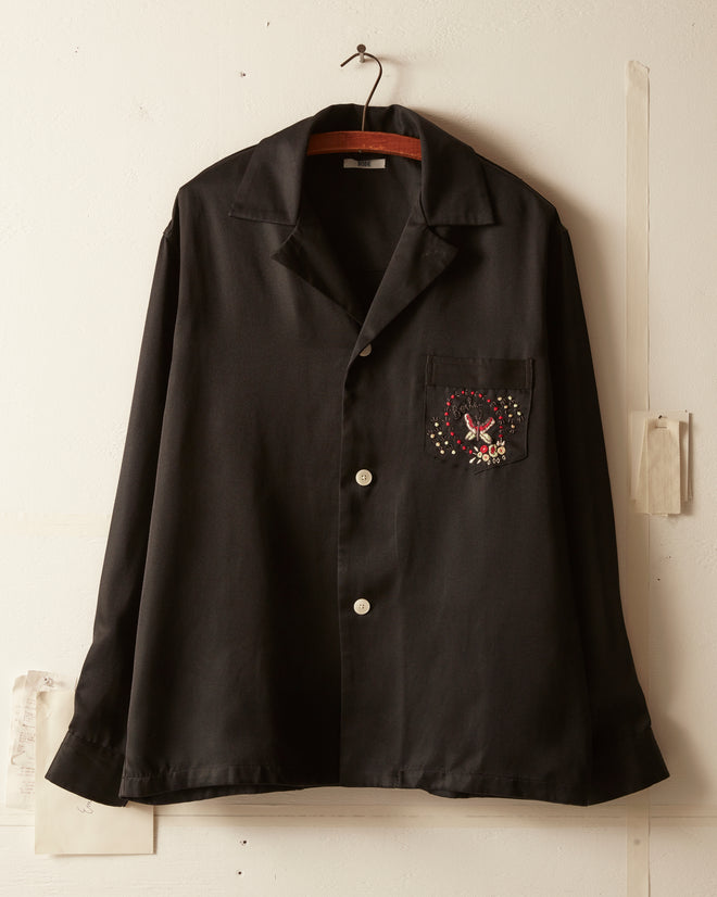Embroidered Leafwing Long Sleeve Shirt