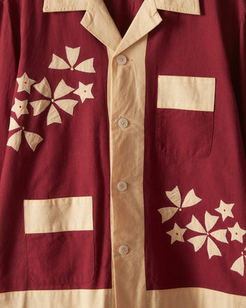 Moonflower Appliqué Long Sleeve Shirt SHIRT BODE New York