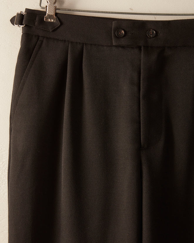 Twill Double Button Trousers - Black TROUSERS BODE New York