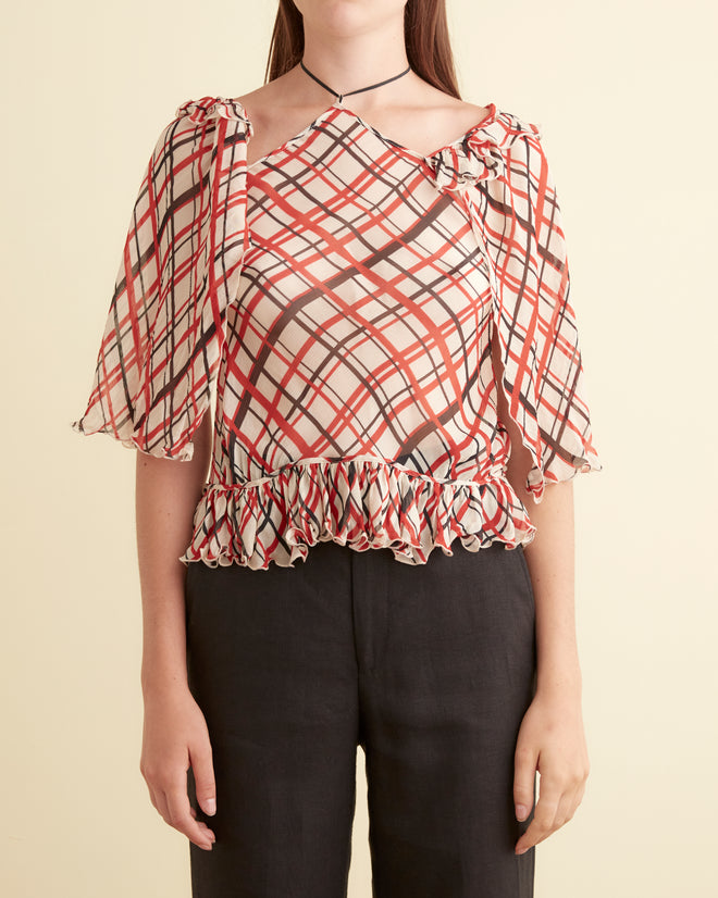 Maestro Plaid Landis Top SHIRT BODE New York