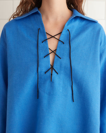 Bonnie Shirt - Indigo WOMENS SHIRTS BODE New York