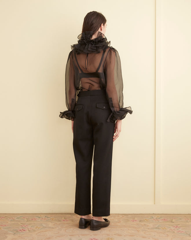 Boo Ruffle Top - Black SHIRT BODE New York