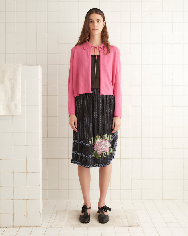 Beaded Bourbon Rose Skirt SKIRTS BODE New York