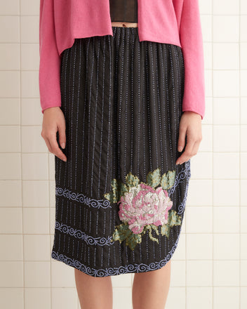 Beaded Bourbon Rose Skirt SKIRTS BODE New York