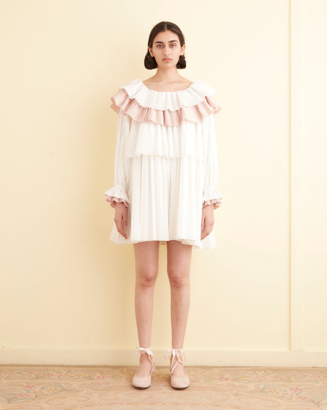 Brunch Dress - Pink/White DRESSES BODE New York