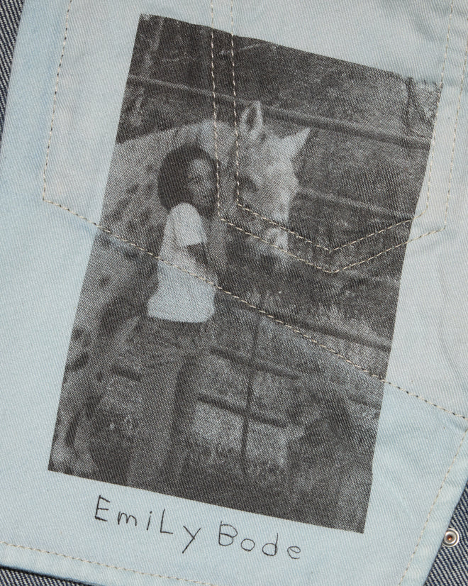 Printed photograph of a girl with her pony.