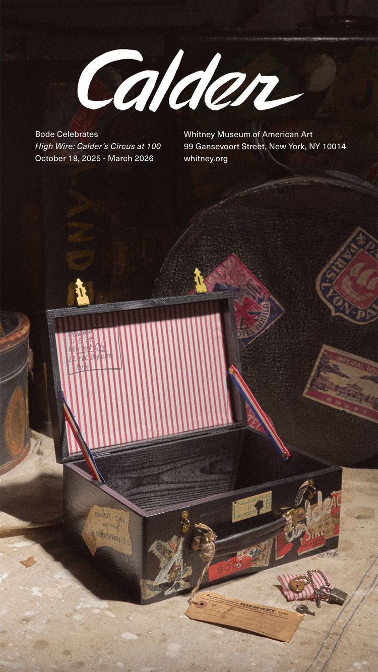 Advertisement for the celebration of Calder’s Circus, in collaboration with the Calder Foundation and the Whitney Museum of American Art with promotional text.