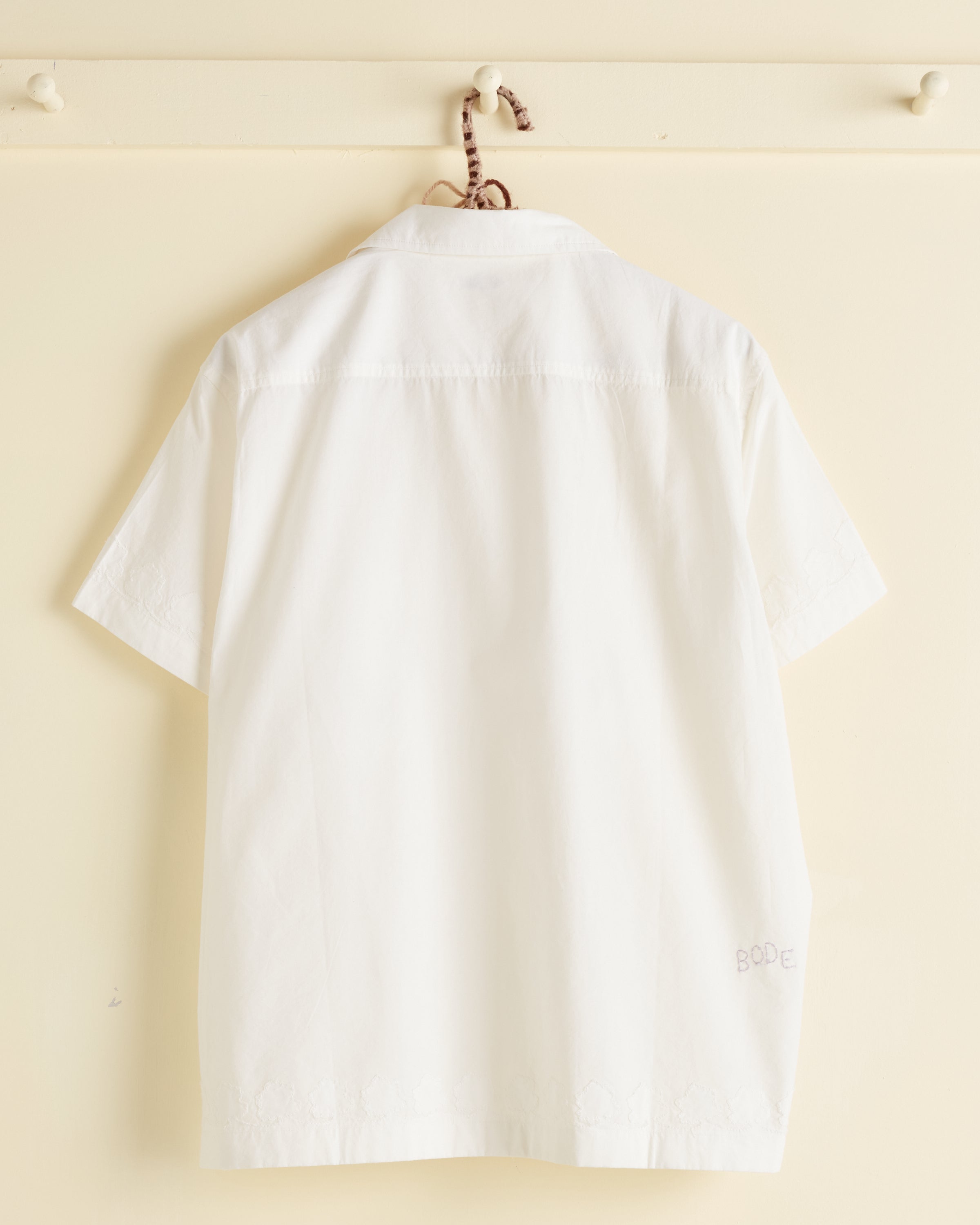 Cardinal Appliqué Short Sleeve Shirt – BODE