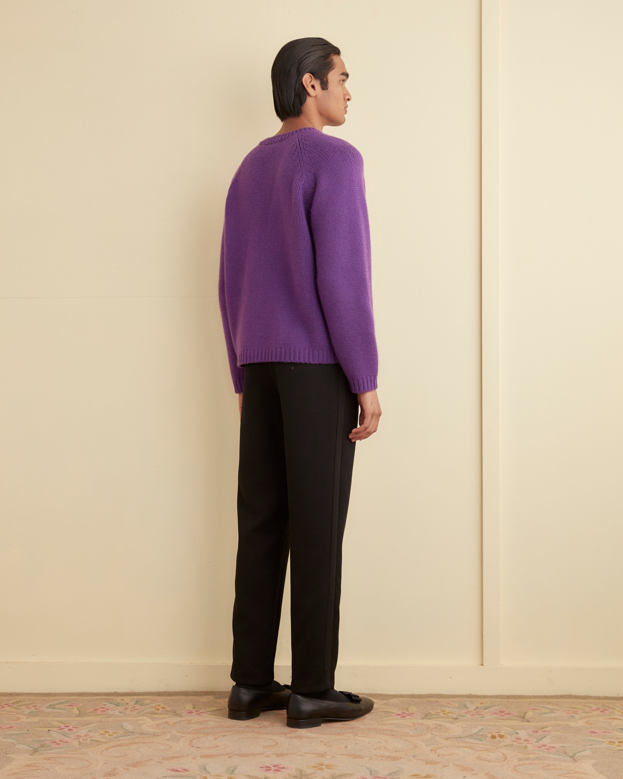 Cashmere Crewneck - Purple – BODE
