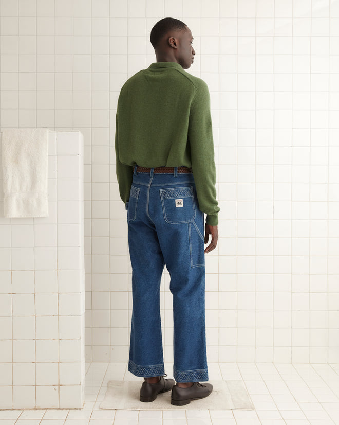 Cashmere Polo - Green KNITWEAR BODE New York