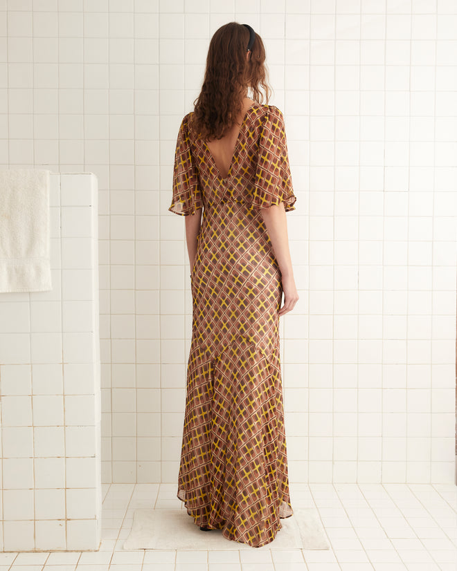 Cattail Plaid Fair Gown GOWNS BODE New York