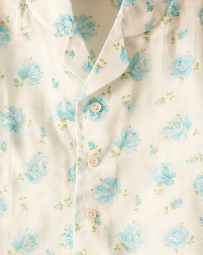 Cerulean Rose Kids' Shirt OOAK BABY BODE New York