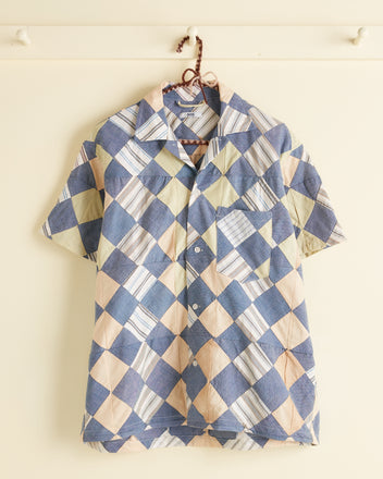 Chambray Patch Quilt Shirt - S/M
